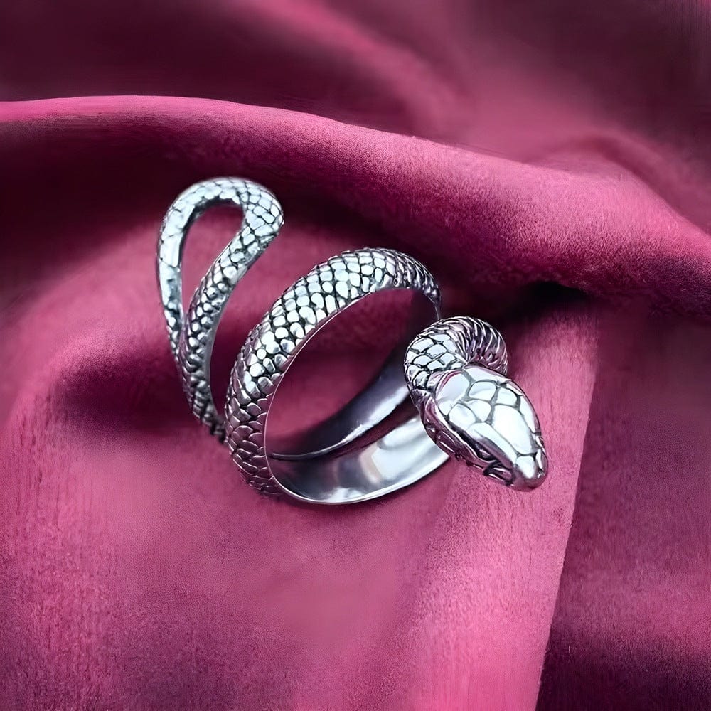 THE MEN THING Rings PYTHON - 10mm Pure Titanium Steel Ring for Men & Boys