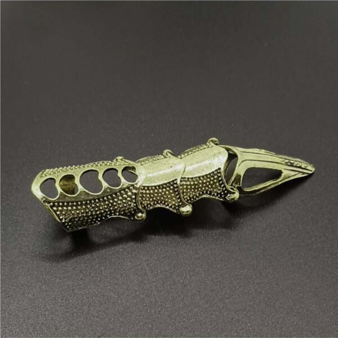 THE MEN THING Rings RINOSKIN - Bronze Guard Adjustable Knuckle Joint Full Finger Ring for Men & Boys