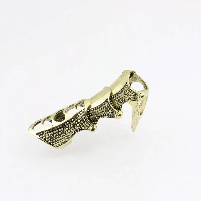 THE MEN THING Rings RINOSKIN - Bronze Guard Adjustable Knuckle Joint Full Finger Ring for Men & Boys