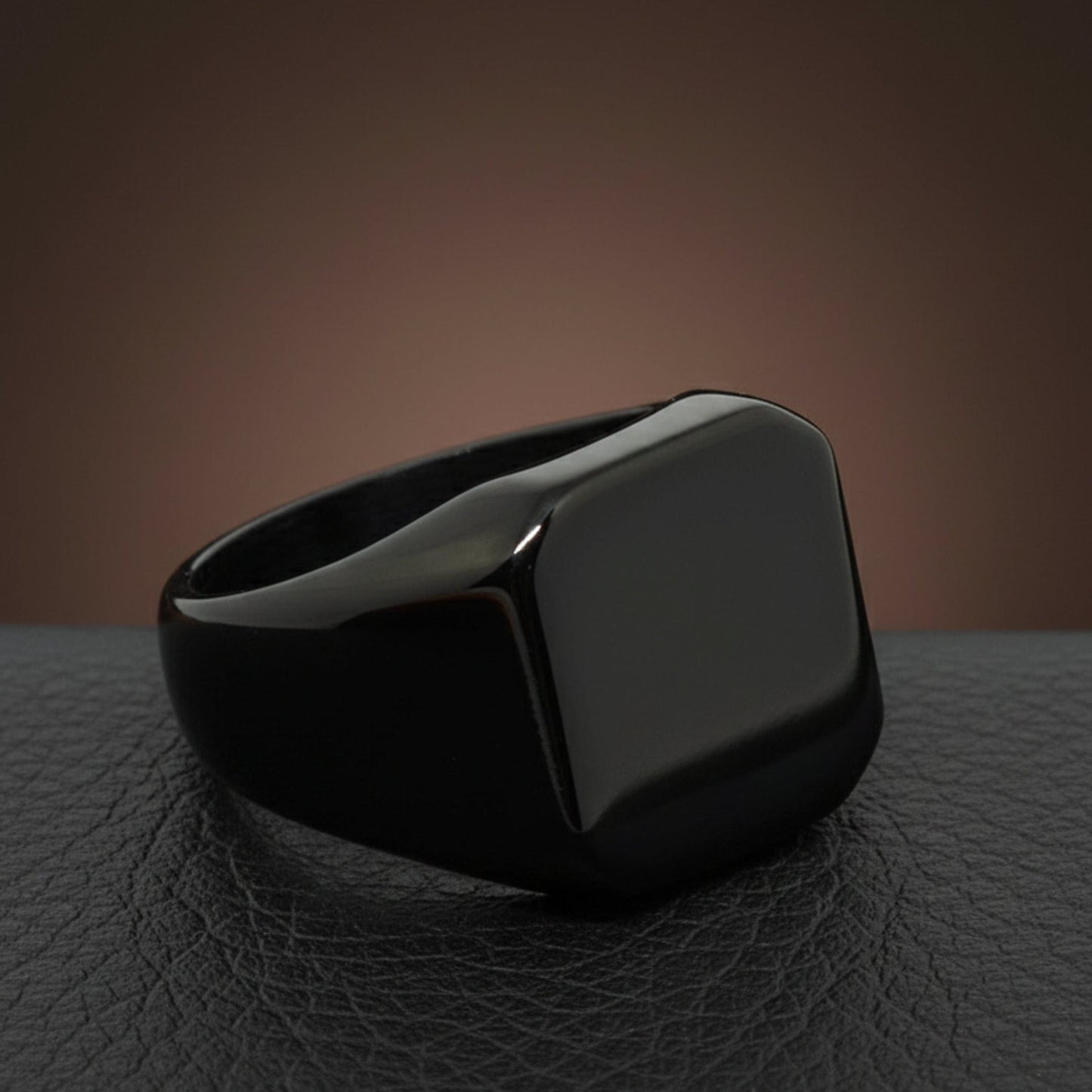 THE MEN THING Rings Royal Series - BLACKSPIRE RING - Pure Stainless Steel Men’s Black-Plated Ring – Statement Luxury Jewelry (Size : 13-14-23-24-28-29-32-32)