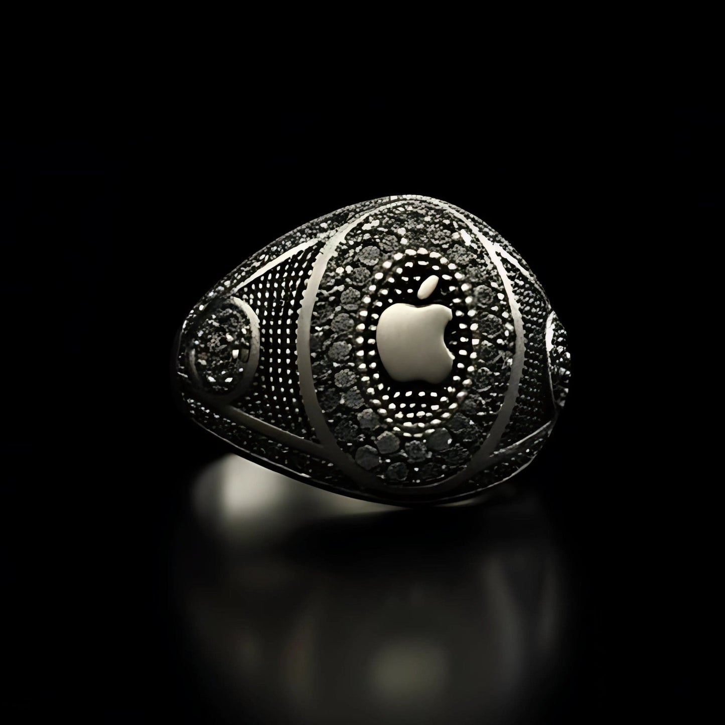 THE MEN THING Rings Royal Series - CORE ICON RING - Pure Stainless Steel Men’s Steel-Plated Ring – Statement Luxury Jewelry (Size : 19-22-24)