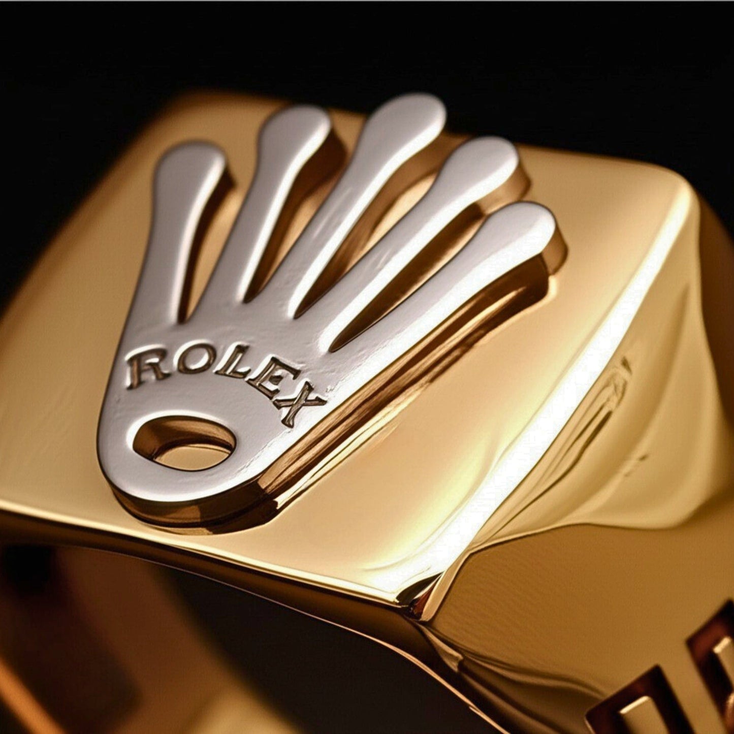 THE MEN THING Rings Royal Series - CROWNCRAFT RING - Pure Stainless Steel Men’s Rose Gold-Plated Ring – Statement Luxury Jewelry (Size : 19-21-24)