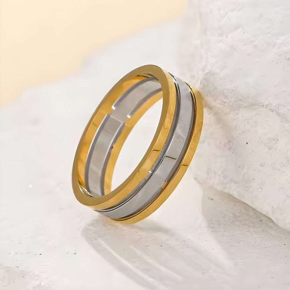 THE MEN THING Rings TITANUXE - 8mm Pure Titanium Steel Ring for Men & Boys