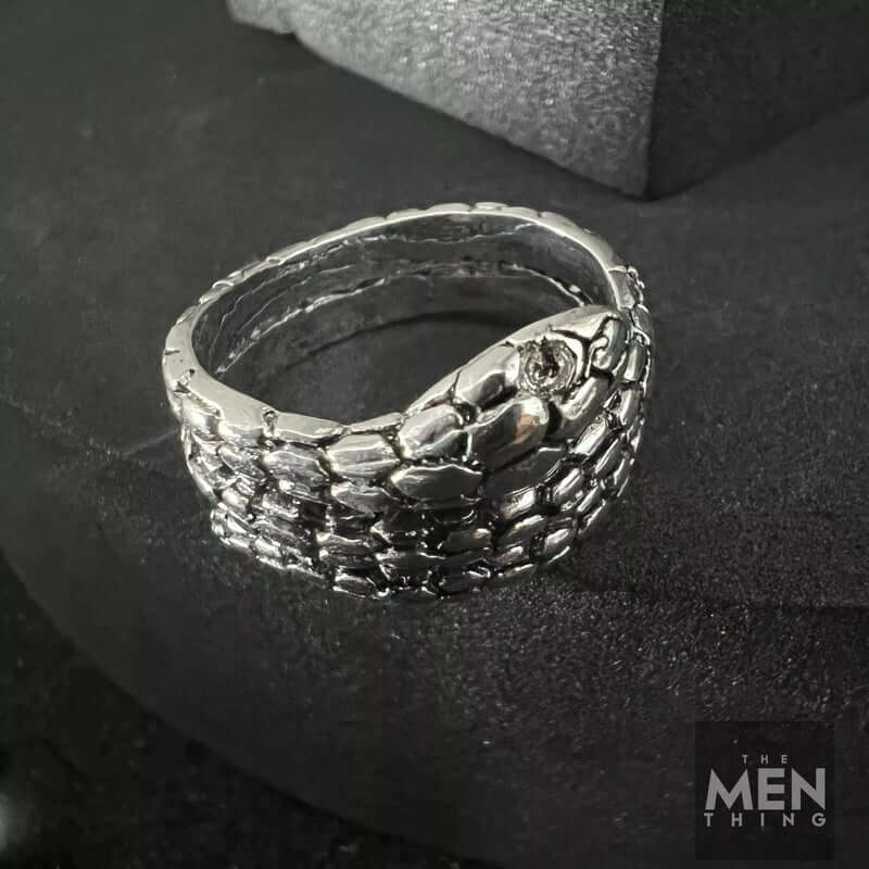THE MEN THING Rings VIPERSPIRAL - Alloy Adjustable Vintage Ring for Men & Boys