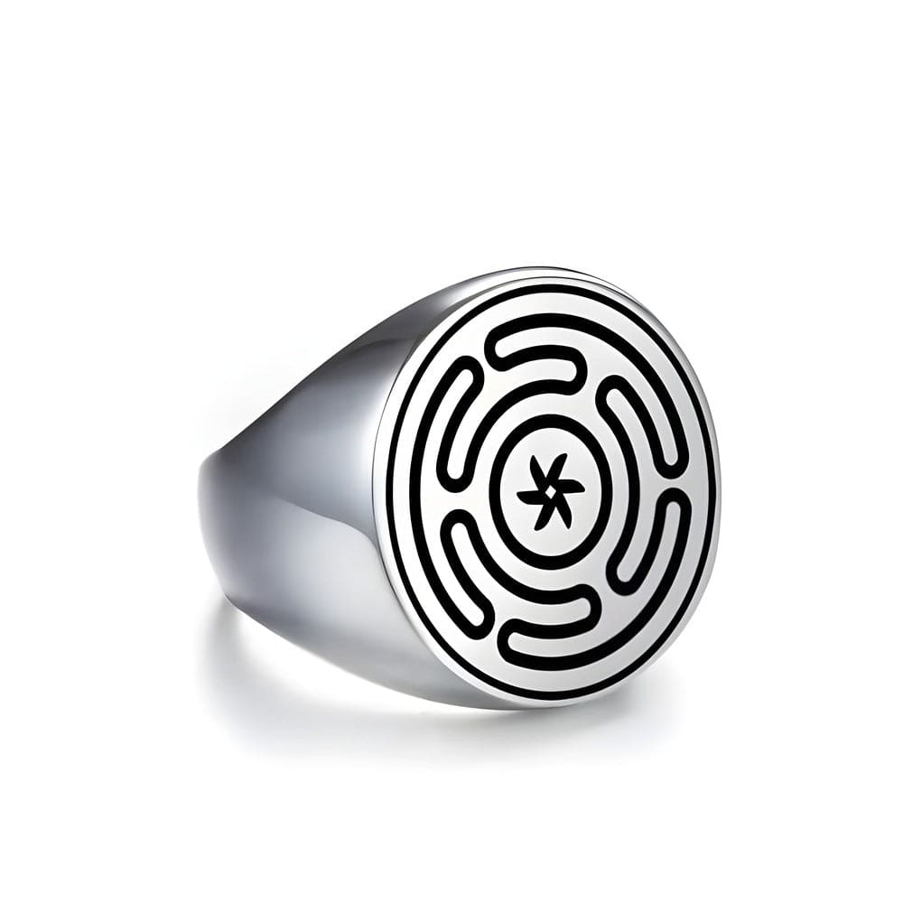 THE MEN THING Rings ZENTRIX - 10mm Pure Titanium Steel Ring for Men & Boys