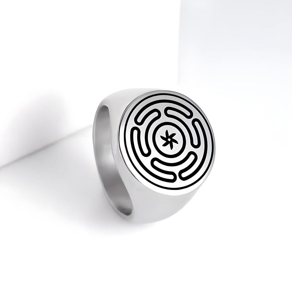 THE MEN THING Rings ZENTRIX - 10mm Pure Titanium Steel Ring for Men & Boys
