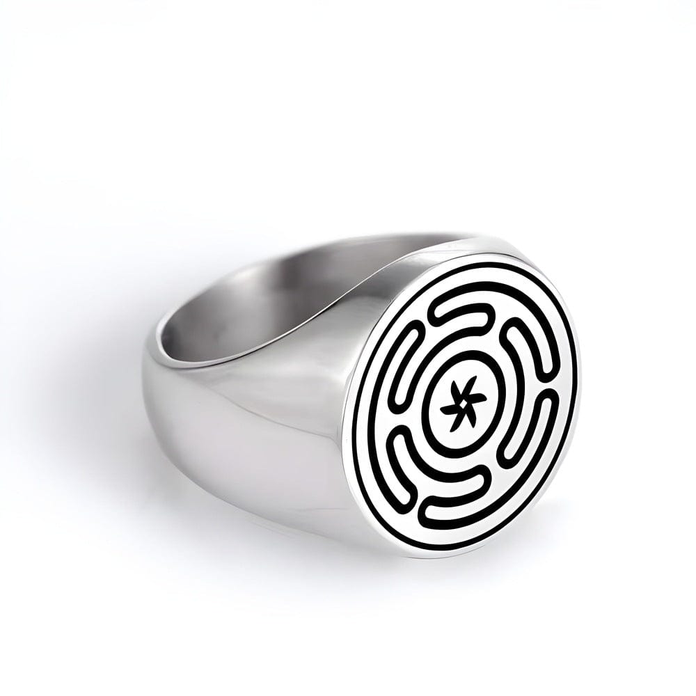 THE MEN THING Rings ZENTRIX - 10mm Pure Titanium Steel Ring for Men & Boys