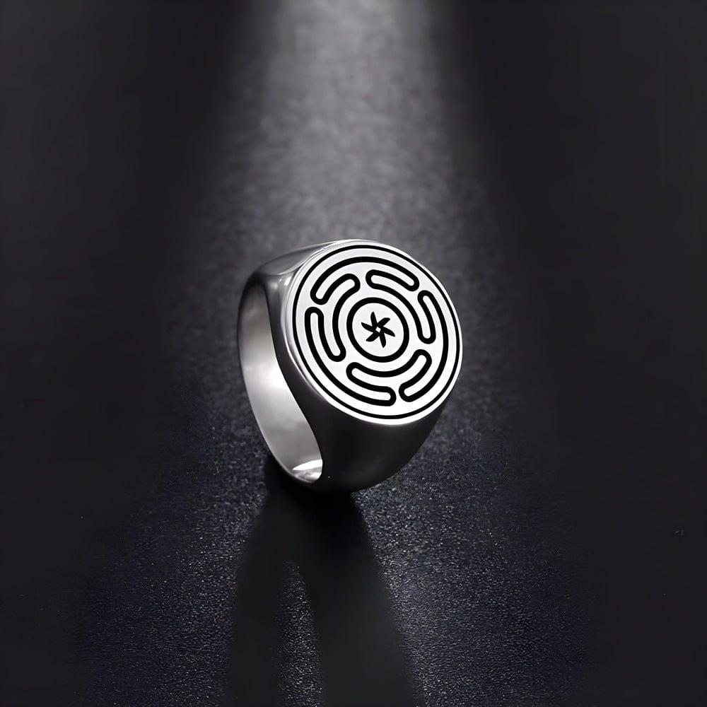 THE MEN THING Rings ZENTRIX - 10mm Pure Titanium Steel Ring for Men & Boys