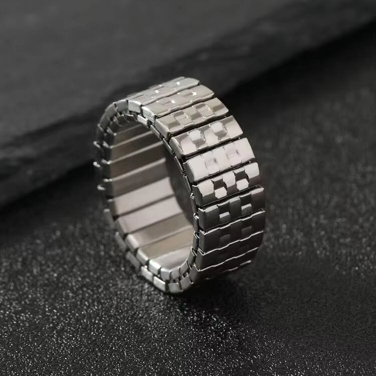 THE MEN THING Rings ZORION - Adjustable Pure Titanium Steel Ring for Men & Boys