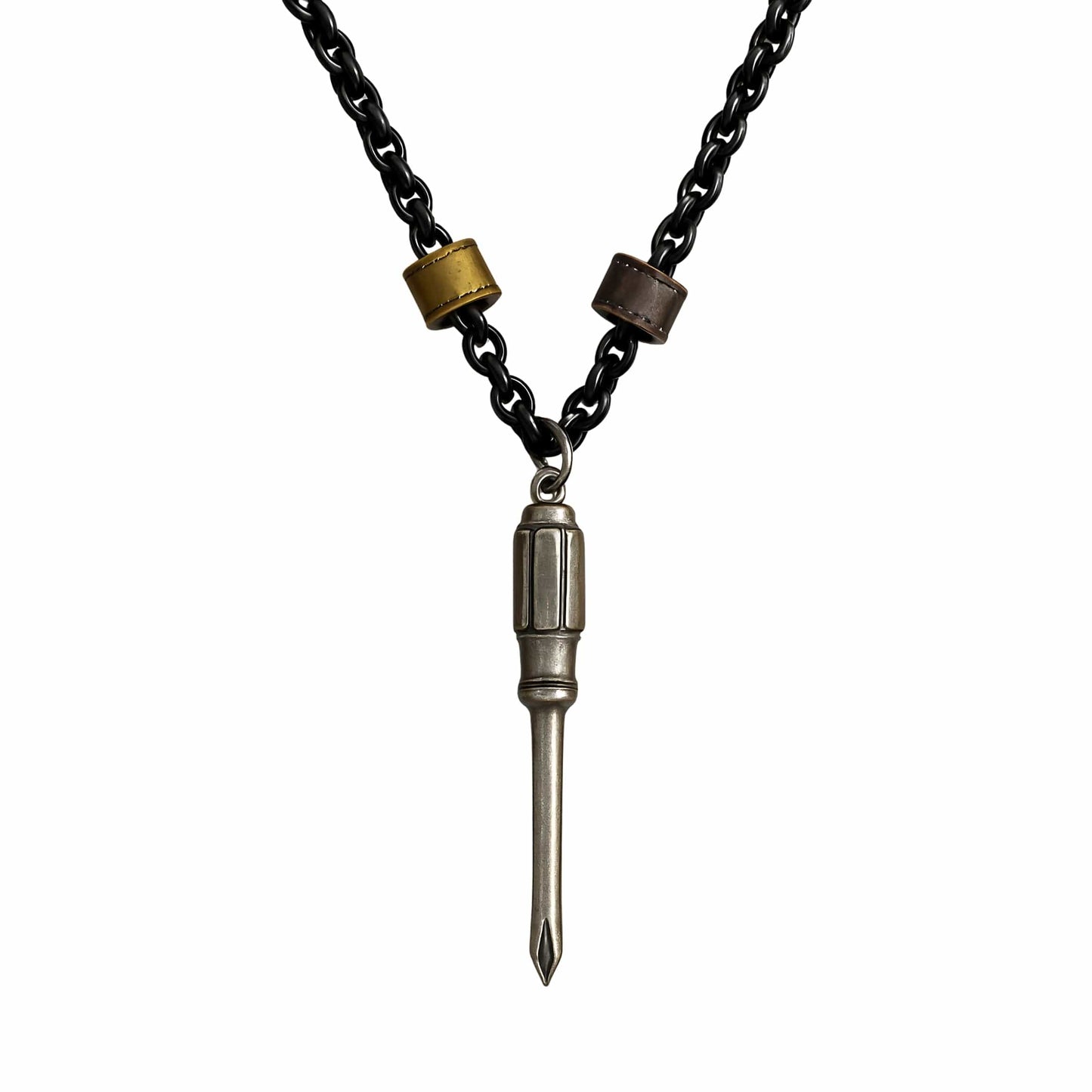 THE MEN THING SS Pendant/ Necklace BITBOLT CORE - Pure Titanium Steel Pendant with 23inch Chain for Men & Boys