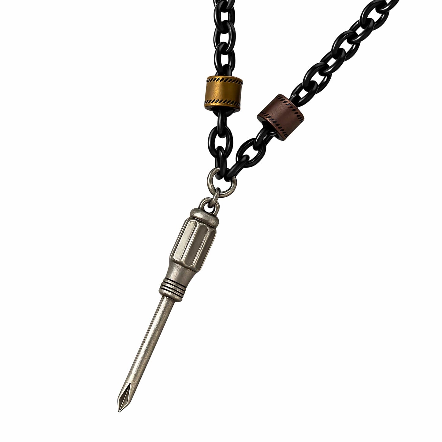 THE MEN THING SS Pendant/ Necklace BITBOLT CORE - Pure Titanium Steel Pendant with 23inch Chain for Men & Boys