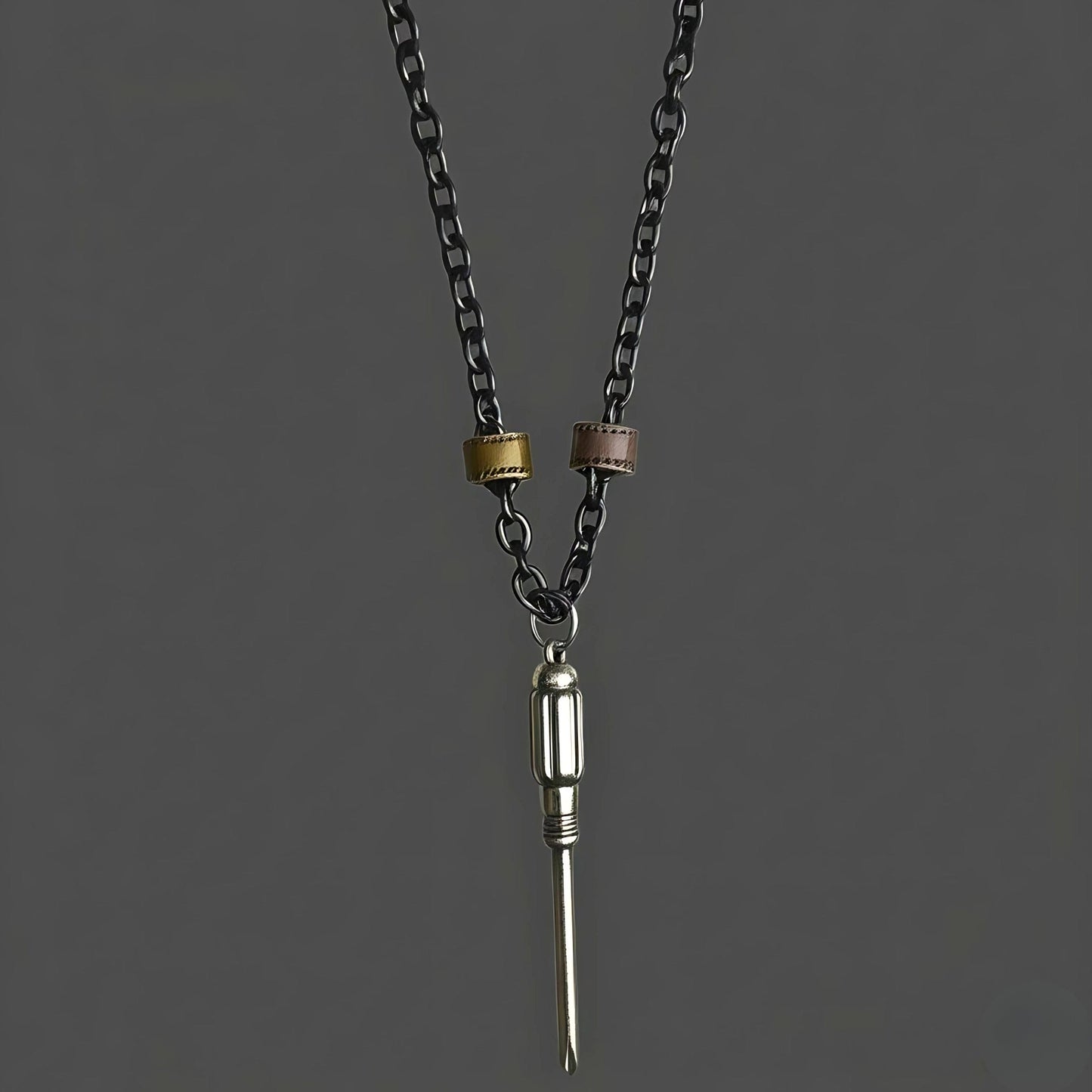 THE MEN THING SS Pendant/ Necklace BITBOLT CORE - Pure Titanium Steel Pendant with 23inch Chain for Men & Boys