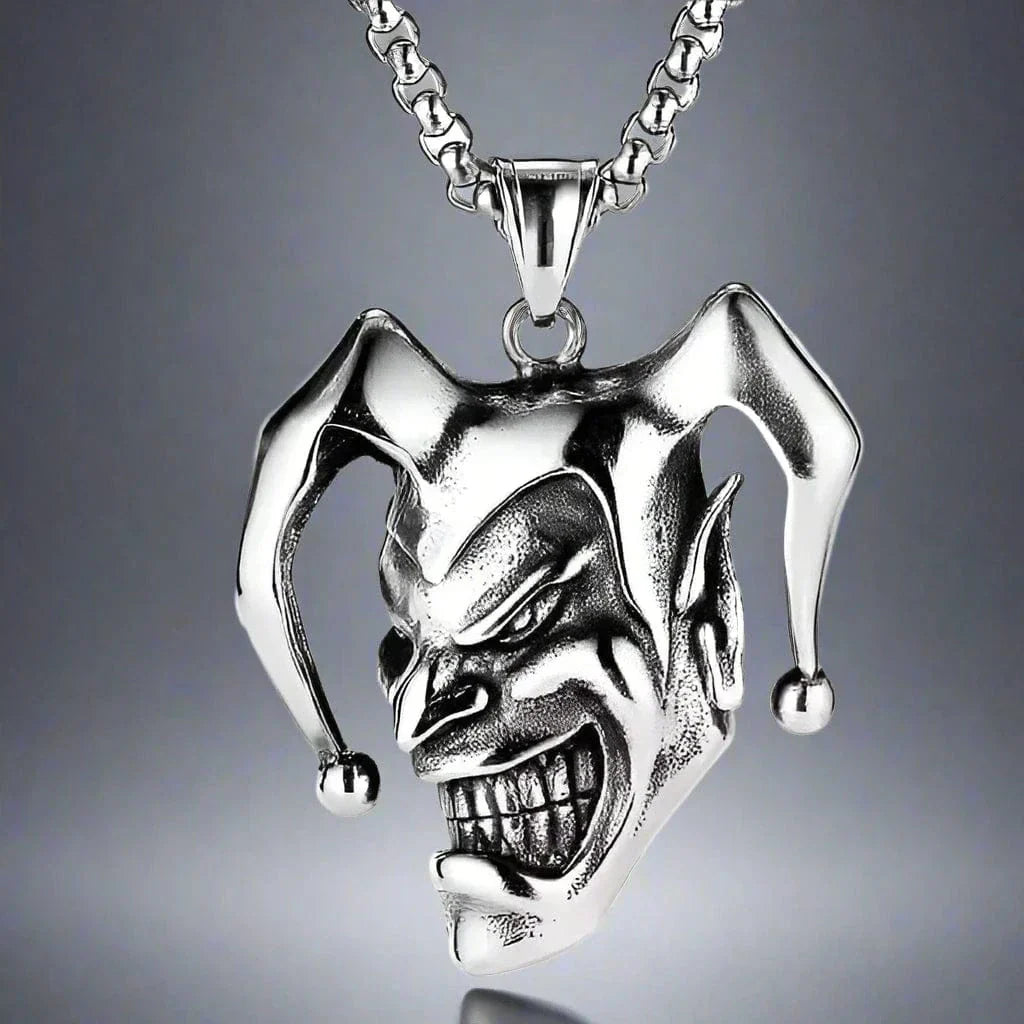 THE MEN THING SS Pendant/ Necklace CIRCUS - Alloy Pendant with Pure Stainless Steel 24inch Chain for Men, European trending Style - Round Box Chain for Men & Boy