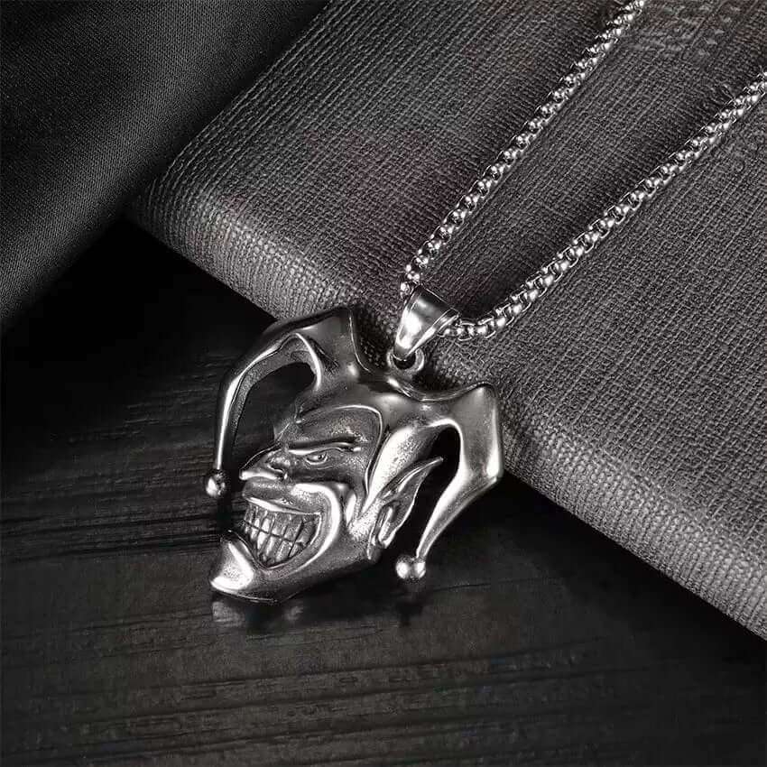 THE MEN THING SS Pendant/ Necklace CIRCUS - Alloy Pendant with Pure Stainless Steel 24inch Chain for Men, European trending Style - Round Box Chain for Men & Boy