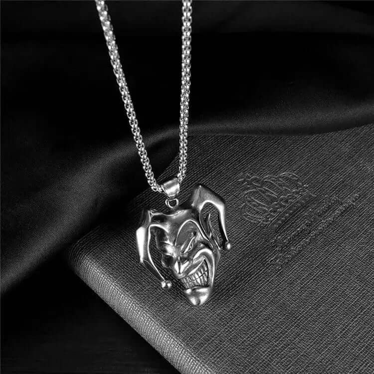 THE MEN THING SS Pendant/ Necklace CIRCUS - Alloy Pendant with Pure Stainless Steel 24inch Chain for Men, European trending Style - Round Box Chain for Men & Boy