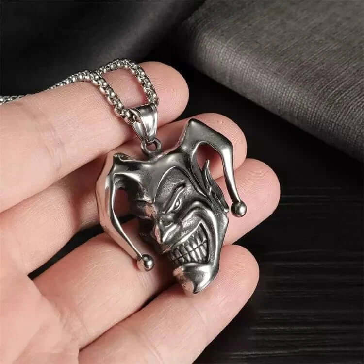 THE MEN THING SS Pendant/ Necklace CIRCUS - Alloy Pendant with Pure Stainless Steel 24inch Chain for Men, European trending Style - Round Box Chain for Men & Boy