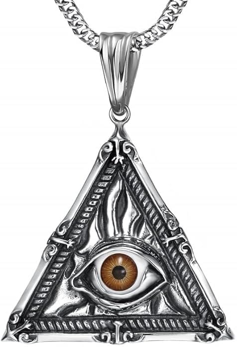 THE MEN THING SS Pendant/ Necklace MYSTIC VISION PENDANT - Alloy The Mystic Vision Pendant with Stainless Steel 24inch Round Box Chain, European trending for Men & Boy