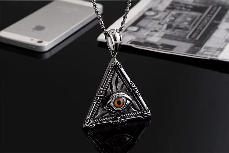 THE MEN THING SS Pendant/ Necklace MYSTIC VISION PENDANT - Alloy The Mystic Vision Pendant with Stainless Steel 24inch Round Box Chain, European trending for Men & Boy