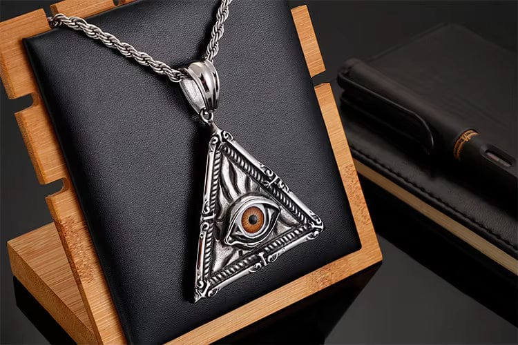 THE MEN THING SS Pendant/ Necklace MYSTIC VISION PENDANT - Alloy The Mystic Vision Pendant with Stainless Steel 24inch Round Box Chain, European trending for Men & Boy