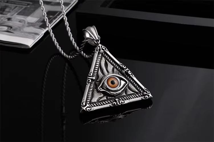 THE MEN THING SS Pendant/ Necklace MYSTIC VISION PENDANT - Alloy The Mystic Vision Pendant with Stainless Steel 24inch Round Box Chain, European trending for Men & Boy