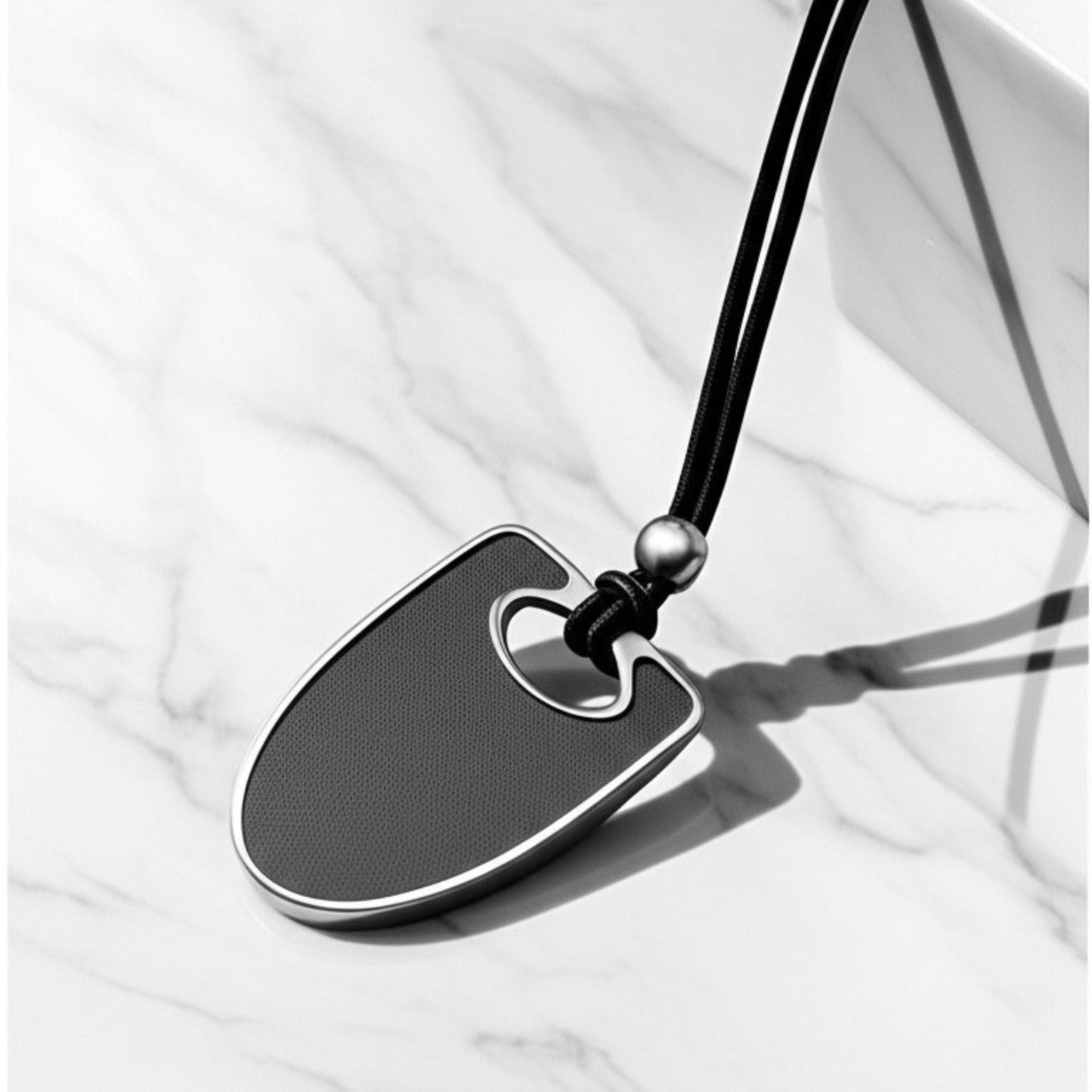 THE MEN THING SS Pendant/ Necklace NYXEN EDGE - Titanium Steel Pendant with Adjustable Rope Chain for Men & Boys