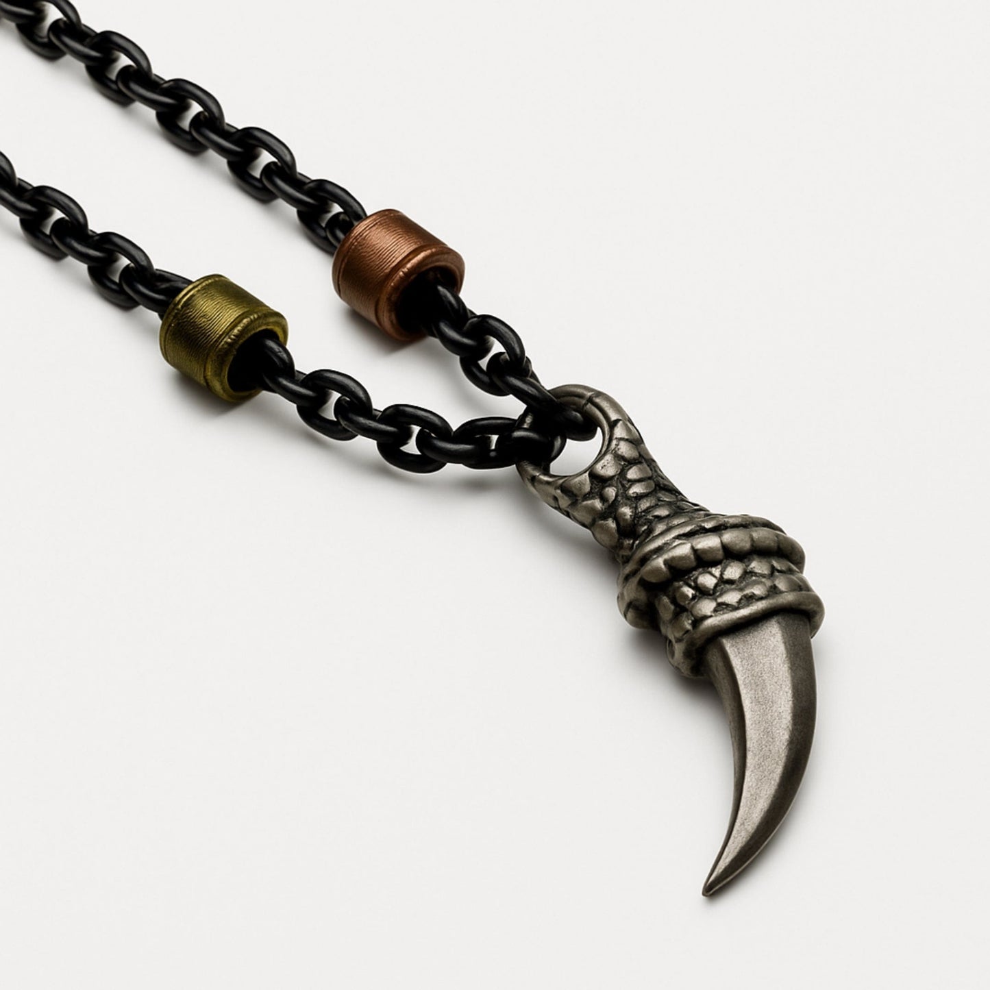 THE MEN THING SS Pendant/ Necklace SAVAGE CLAW - Pure Titanium Steel Pendant with 23inch Chain for Men & Boys
