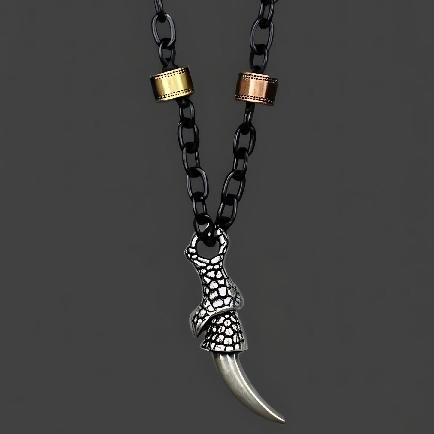 THE MEN THING SS Pendant/ Necklace SAVAGE CLAW - Pure Titanium Steel Pendant with 23inch Chain for Men & Boys