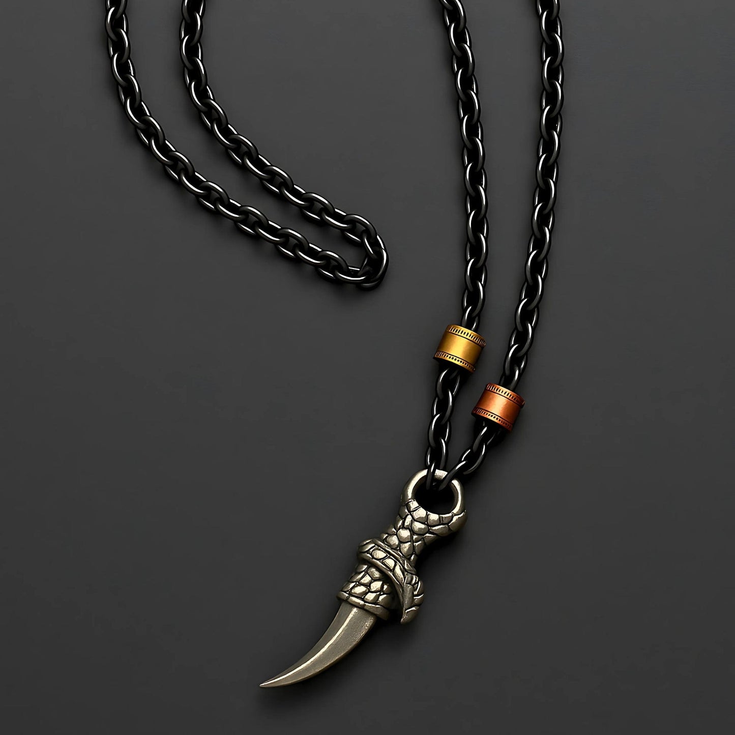 THE MEN THING SS Pendant/ Necklace SAVAGE CLAW - Pure Titanium Steel Pendant with 23inch Chain for Men & Boys