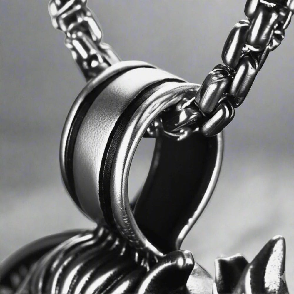 THE MEN THING SS Pendant/ Necklace SHIVA THE PROTECTOR - Pure Vintage Pure Steel Pendant with 24inch Round Box Chain for Men & Boys