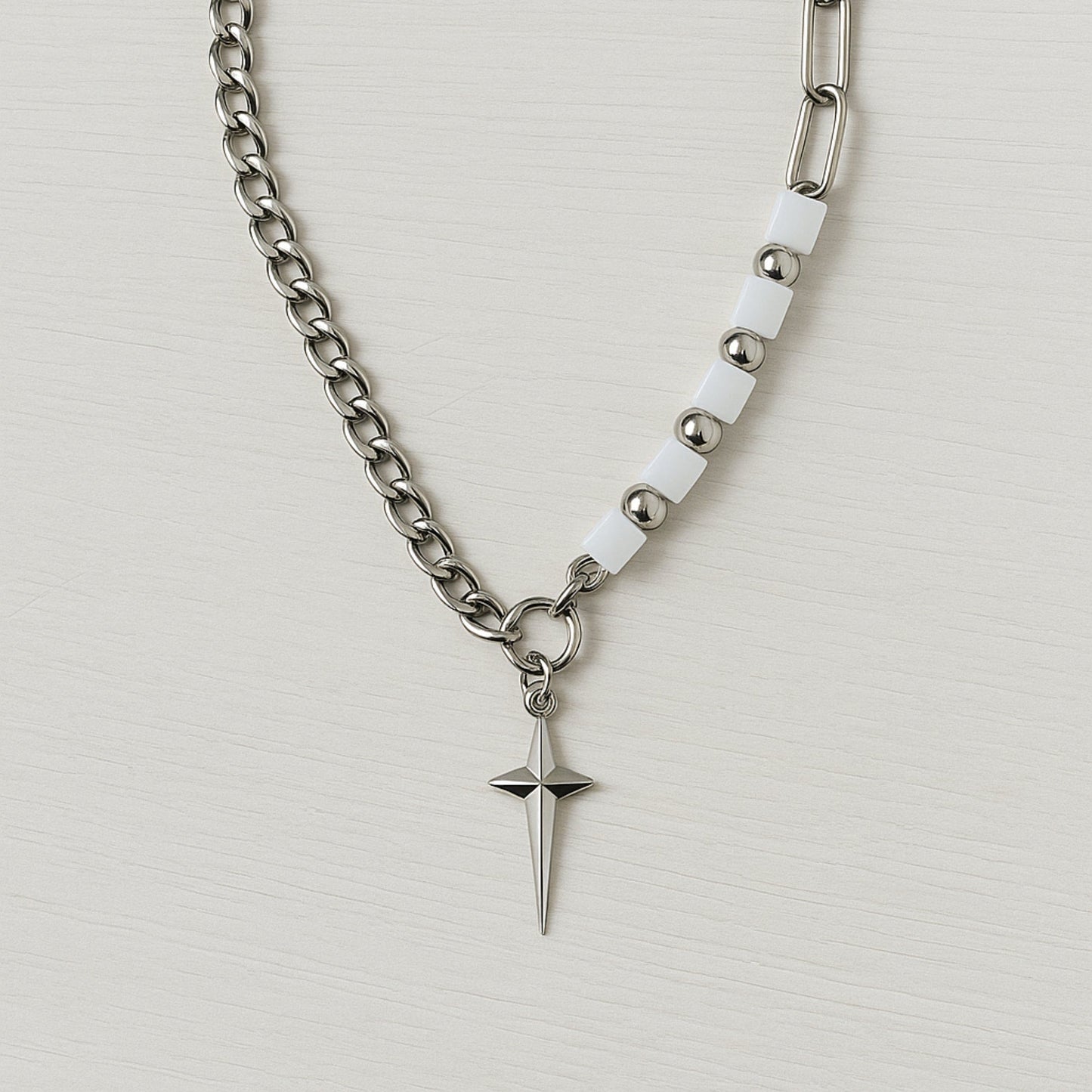 THE MEN THING SS Pendant/ Necklace STELLAR SPIRE - Pure Titanium Steel Pendant with Chain for Men & Boys "20 "inch