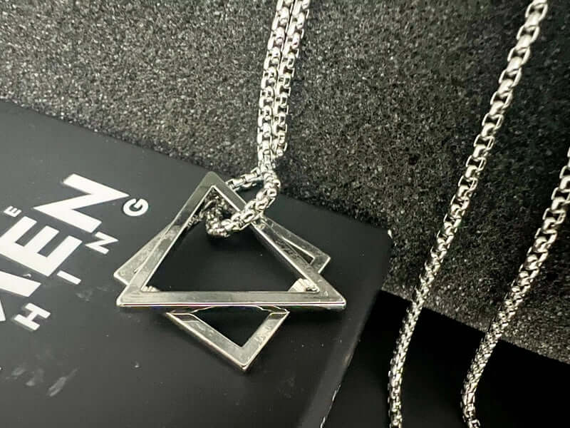 THE MEN THING SS Pendant/ Necklace VICTORIOUS - Alloy Pendant with Pure Stainless Steel 24inch Round Box Chain, Milan trending Style for Men & Boy