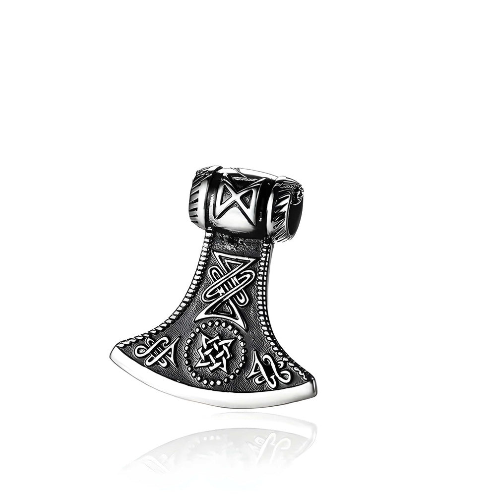 THE MEN THING SS Pendant with Chain ASGARDIAN FANG - Alloy Pendant with Stainless Steel 24inch Round Box Chain, American trending Style for Men & Boy