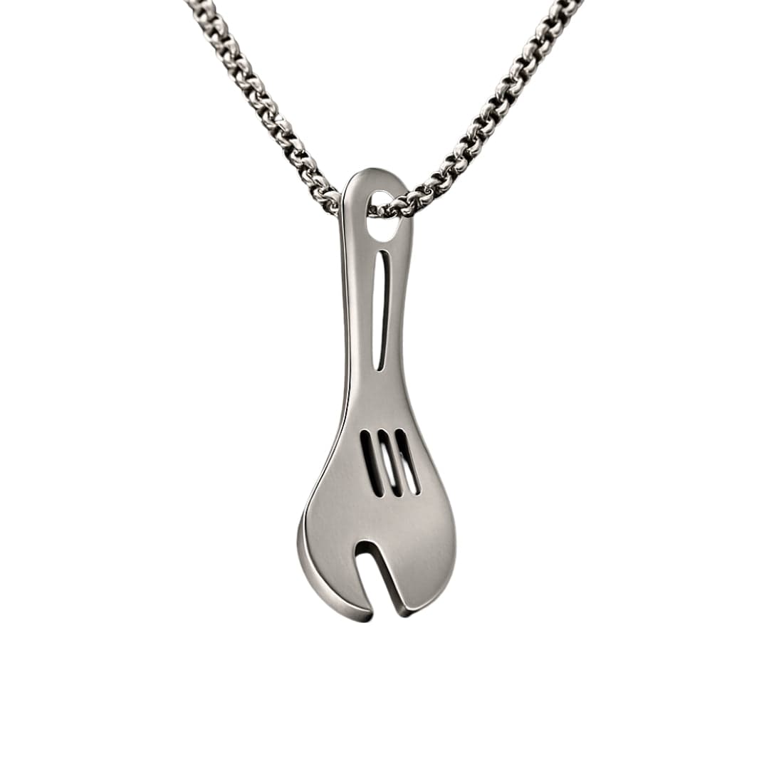 THE MEN THING SS Pendant with Chain SPANNER CRAFT - 24inch Pure Stainless Steel Round box Chain for Men, European trending Style for Men & Boy