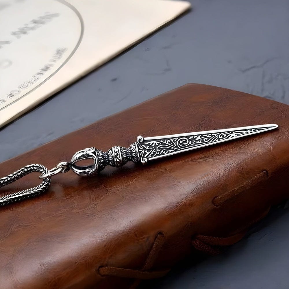 THE MEN THING SS Pendant with Chain VALKEN DAGGER - 24inch Pure Copper European trending Style Chain for Men & Boy