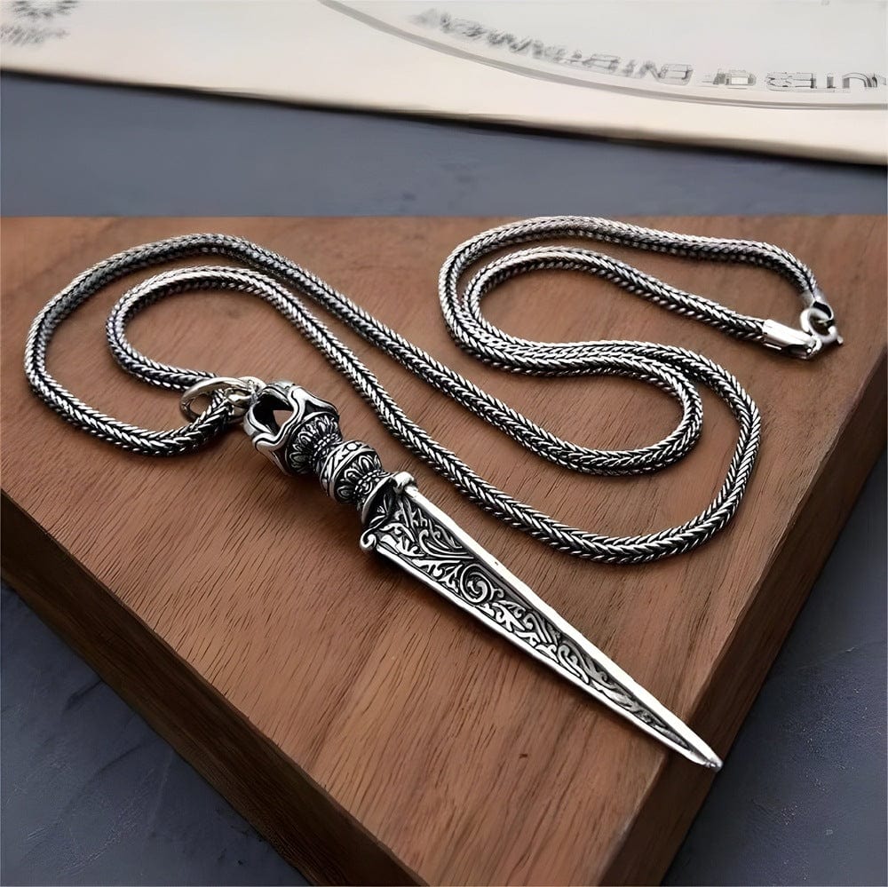 THE MEN THING SS Pendant with Chain VALKEN DAGGER - 24inch Pure Copper European trending Style Chain for Men & Boy