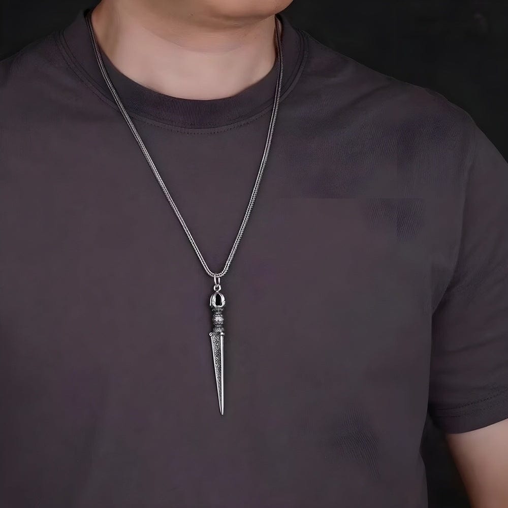 THE MEN THING SS Pendant with Chain VALKEN DAGGER - 24inch Pure Copper European trending Style Chain for Men & Boy