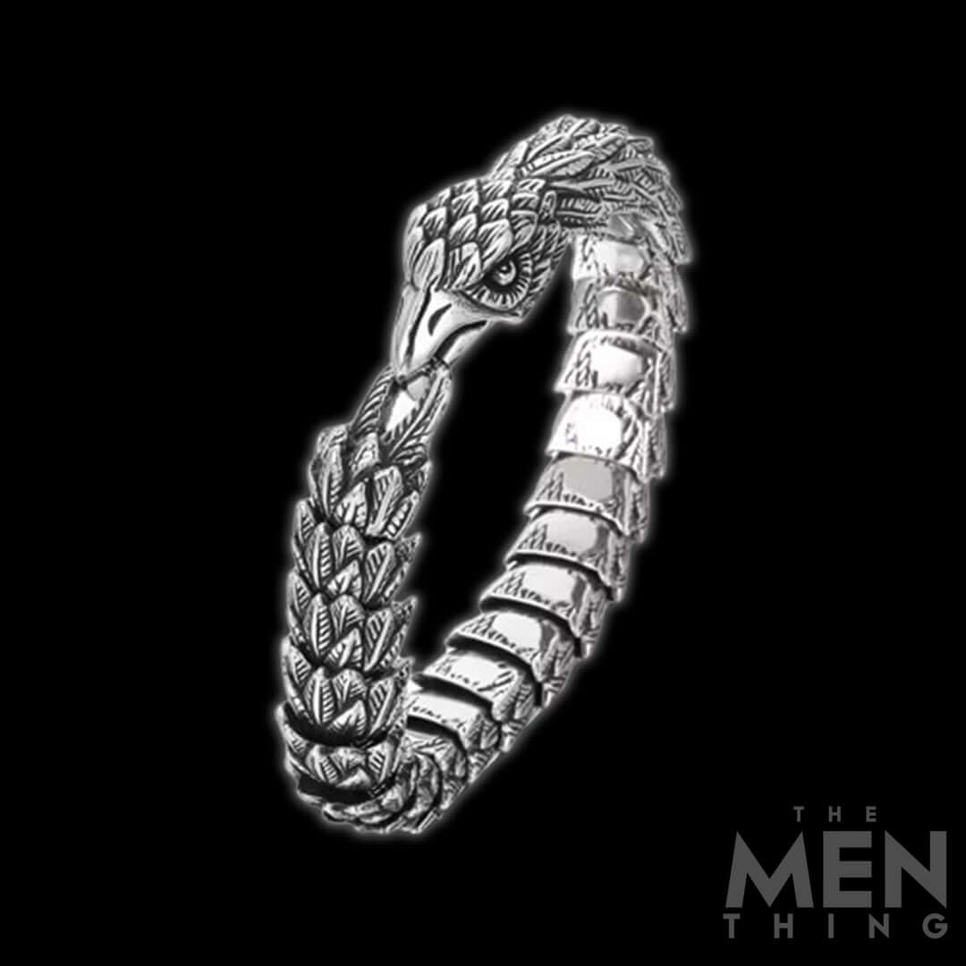 THE MEN THING Steel Bracelets AVIATOR - 14mm Pure Titanium Steel Bracelet for Men & Boy (8inch)