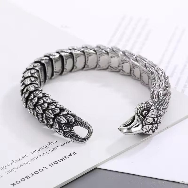 THE MEN THING Steel Bracelets AVIATOR - 14mm Pure Titanium Steel Bracelet for Men & Boy (8inch)