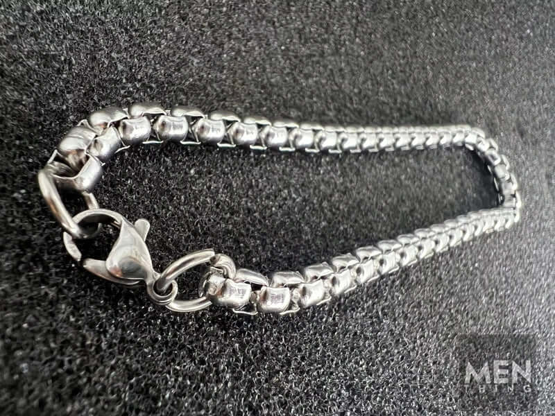 THE MEN THING Steel Bracelets CURVELET - 5mm Titanium Steel Bracelet American trending Style, 8 and 9 inch for Men & Boys