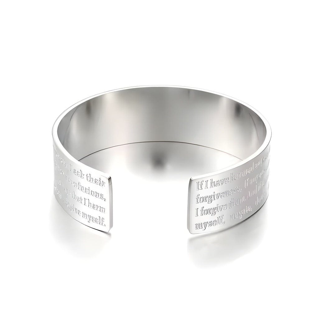 THE MEN THING Steel Bracelets OM VERSE - Adjustable Pure Stainless Steel Bracelet, American trending Style for Men & Boy