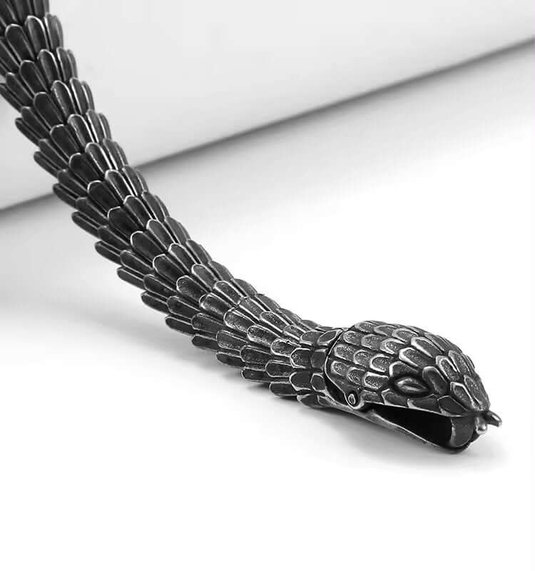 THE MEN THING Steel Bracelets TALONS - 10mm Pure Titanium Steel Gun Plated Black Color Bracelet for Men & Boy (8 inch)