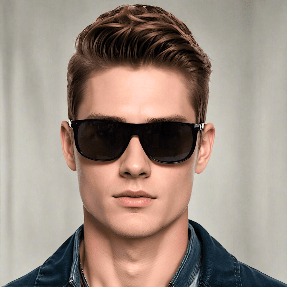THE MEN THING Sunglasses 2161 METRO CLASSIC - Wayfarer Style - HD Polarised Sunglasses for Men - UV400 Protection, Stainless Steel Frame