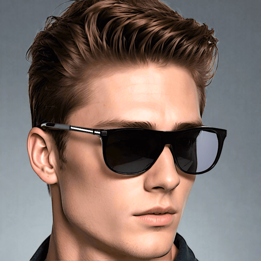 THE MEN THING Sunglasses 2161 METRO CLASSIC - Wayfarer Style - HD Polarised Sunglasses for Men - UV400 Protection, Stainless Steel Frame
