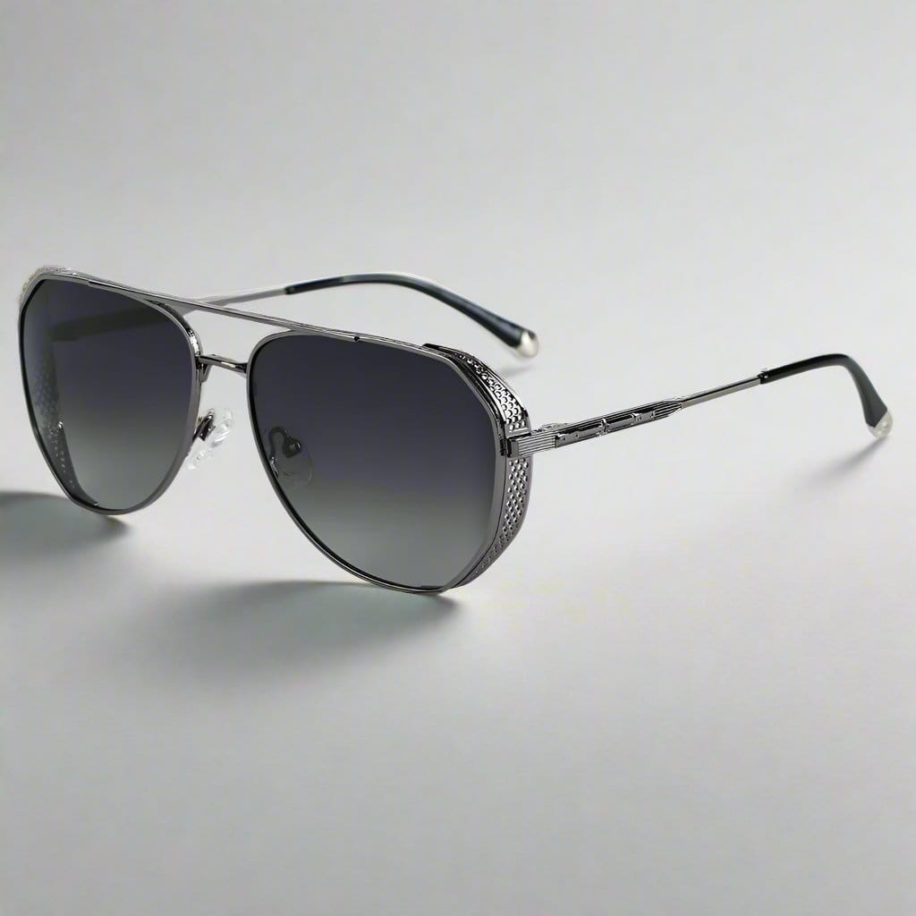 THE MEN THING Sunglasses 2181 PRESTIGE LUXE - Aviator Style - HD Polarised Sunglasses for Men - UV400 Protection, Stainless Steel Frame