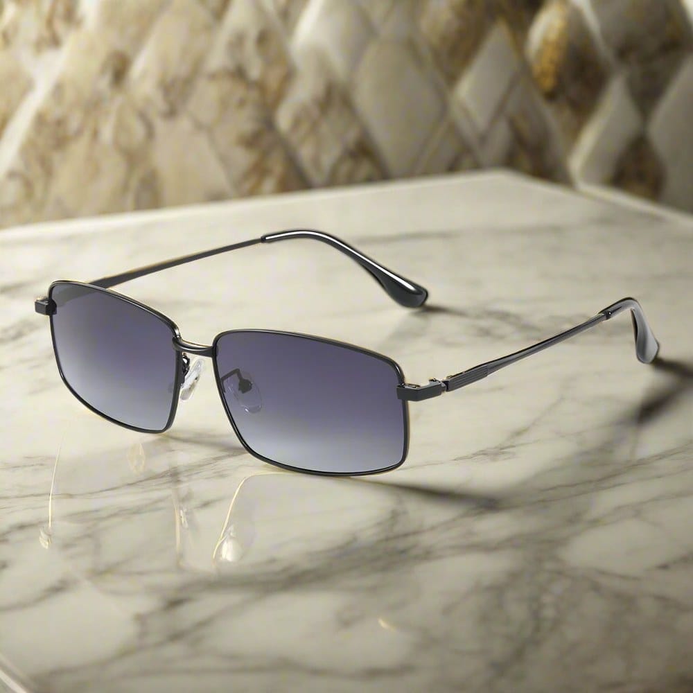 THE MEN THING Sunglasses 3295 - OBLIVION EDGE- HD Polarised Sunglasses for Men - UV400 Protection, Stainless Steel Frame - Gradient Grey