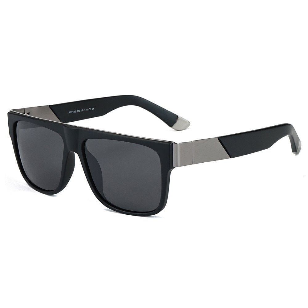 THE MEN THING Sunglasses Dark Grey 2192 GRAYSCALE BLAZE HD Polarized Sunglasses for Men - UV400 Protection, Stainless Steel Frame