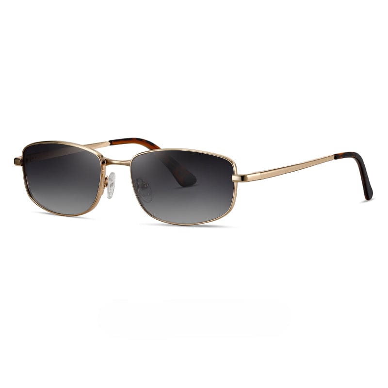 THE MEN THING Sunglasses Gradient Black S15108 GRIDLINE SERIES HD Polarized Sunglasses for Men - UV400 Protection, Stainless Steel Frame