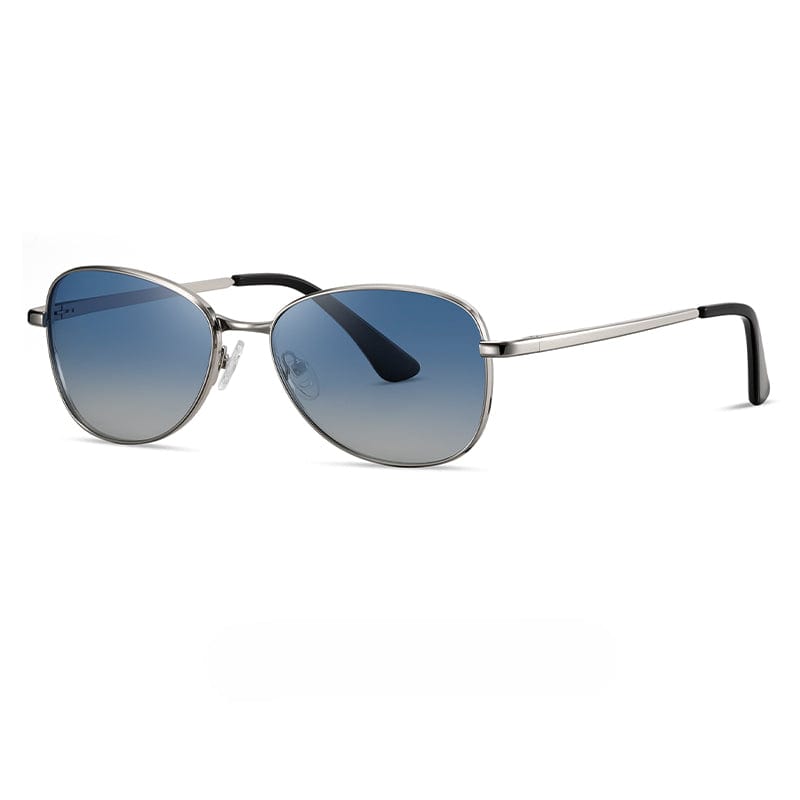 THE MEN THING Sunglasses Gradient Blue S15110 BRONZE WHIRL HD Polarized Sunglasses for Men - UV400 Protection, Stainless Steel Frame