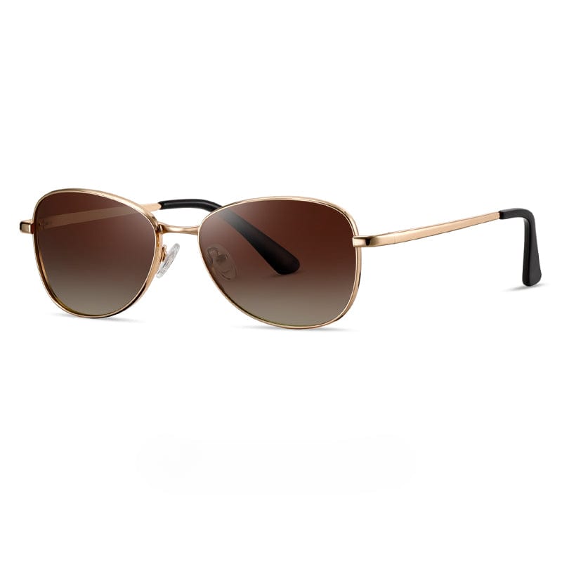 THE MEN THING Sunglasses Gradient Brown S15110 BRONZE WHIRL HD Polarized Sunglasses for Men - UV400 Protection, Stainless Steel Frame