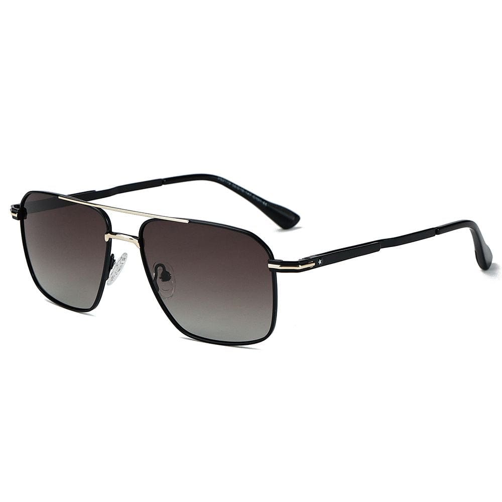 THE MEN THING Sunglasses Gradient Brownish 2179 ARCTIC GLINT HD Polarized Sunglasses for Men - UV400 Protection, Stainless Steel Frame